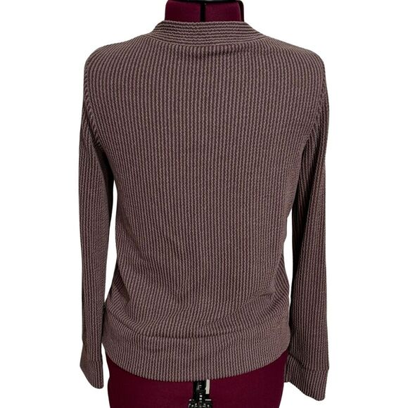 KAILEIGH Textured Knit Long Sleeve Faux Cardigan Sweater Top NWOT Small Petite - Picture 6 of 6